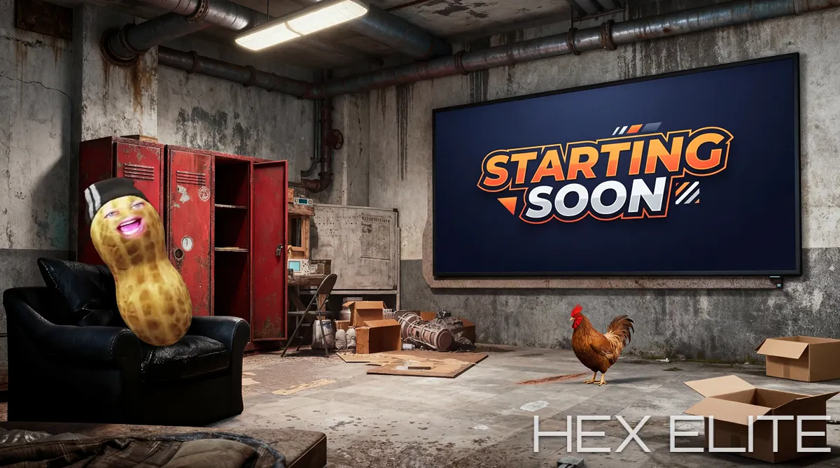 BurntPeanut Arc Raiders Starting Soon Screen - Custom 3D Twitch Overlay
